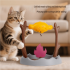 Cat BBQ Rolling Leaky Food Toy Rotating Flame Pet Puzzle Toy