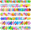 108 PCS Pop Fidget Keychain It Mini Fidget Toys Bulk Party Favors for Kids 4-8