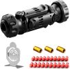Metal Fidget Toy Gun for Adults: Stress Relief Toys Fidget Gun Fidget Spinner, Steel EDC with 20 Bullets 1 Target Silent for Adults Family (Black)