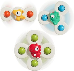 3PCS Suction Cup Spinner Toys for 1 Year Old Boy Girl|Spinning Top Infant Sensory Toys for Toddlers|1 2 Year Old Boy Christmas Birthday Gift|Baby Bath