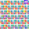 260 PCS Pop Keychain Bulk Party Favors