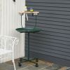 48" Rolling T-Stand Bird Training Activity Playground With Perch