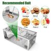 2 pcs Dual-Door Humane Rat Trap - Continuous Mouse Catching, Heavy-Duty Galvanized Iron Construction - Safe for Pets & Kids, Indoor/Outdoor Use