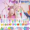 180 PCS Pop Fidget Keychain,10 Kinds Mini Fidget Toys Bulk Party Favors for Kids