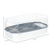 Turtle Tank Kit, Turtle Aquarium with Basking Platform, Water Pump, Filter Layer Design, Full View Visually Reptile Habitat