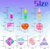 180 PCS Pop Fidget Keychain,10 Kinds Mini Fidget Toys Bulk Party Favors for Kids