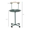 48" Rolling T-Stand Bird Training Activity Playground With Perch