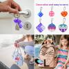 108 PCS Pop Fidget Keychain It Mini Fidget Toys Bulk Party Favors for Kids 4-8