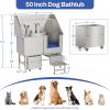 50inStainless Steel Dog Washing Station