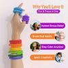 Silicone Sensory Sticks for Kids Adults, Textured Flexible Fidget Sticks Toys for Autism ADHD, Classroom Travel Anxiety Relief Toy