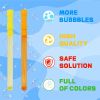 24 Pack Bubble Wands for Kids, 8 Colors Bubbles Stick Bulk, 14.6" Easter Party Favor Summer Toy for Children