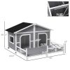 Dog House- Gray, White ( Amazon Shipping)(Prohibited by WalMart)