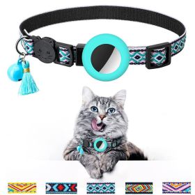 Pet Colored Bell Tassel Collar For Airtag Tracker (Type: Pet Supplies, Color: Green)