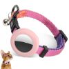 For AirTag Tracker Silicone Case Rainbow Gradient Pet Collar
