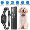 2-in-1 Dog Shock and Bark Collar Dog Training Collar with Remote 1/2/3 Collars(Options) Rechargeable IP68 Waterproof with 3 Channels for Medium and Sm