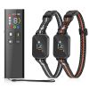 2-in-1 Dog Shock and Bark Collar Dog Training Collar with Remote 1/2/3 Collars(Options) Rechargeable IP68 Waterproof with 3 Channels for Medium and Sm