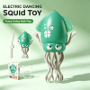 Rechargeable Electric Dancing Squid Toy, Pull-String Walking Swing Squid Novelty Toy, Funny Interactive Stress Relief Ocean Toy for Kids & Adults