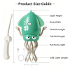 Rechargeable Electric Dancing Squid Toy, Pull-String Walking Swing Squid Novelty Toy, Funny Interactive Stress Relief Ocean Toy for Kids & Adults