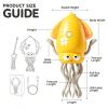 Rechargeable Electric Dancing Squid Toy, Pull-String Walking Swing Squid Novelty Toy, Funny Interactive Stress Relief Ocean Toy for Kids & Adults