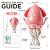Rechargeable Electric Dancing Squid Toy, Pull-String Walking Swing Squid Novelty Toy, Funny Interactive Stress Relief Ocean Toy for Kids & Adults