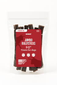 Bonez, Jumbo Bully Sticks, 12 Sticks, 6 Inch (size: 10 Inch)