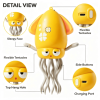 Rechargeable Electric Dancing Squid Toy, Pull-String Walking Swing Squid Novelty Toy, Funny Interactive Stress Relief Ocean Toy for Kids & Adults