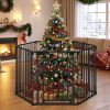 Extra Wide Baby Gate Fits 34.5-154" Openings 6-Panel Adjustable Pet Safety Fence