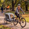 2-in-1 Dog Bike Trailer with Universal Bicycle Coupler
