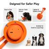 Cheerble Interactive Dog Toy, Wicked Ball Rolly, Automatic Move, E-TPU Material, Rope and Barking Sounds, for Medium to Large Dogs