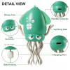 Rechargeable Electric Dancing Squid Toy, Pull-String Walking Swing Squid Novelty Toy, Funny Interactive Stress Relief Ocean Toy for Kids & Adults
