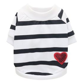 Jarre Aero Bull Pug Puppy Clothes Teddy Milk Cat Pet Spring And Summer Thin Small Dog Puppy (Option: White-L)